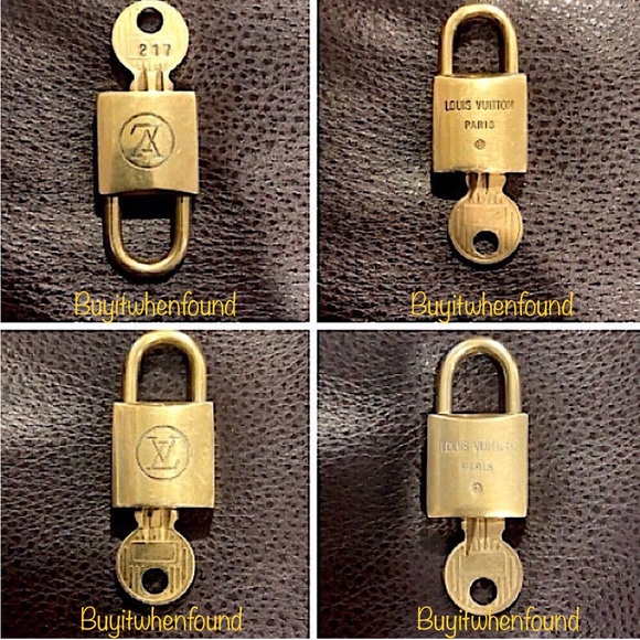 Vintage LOUIS VUITTON Lock & Key 200 Series LV Lock Key Authentic (Master List) - Picture 6 of 17